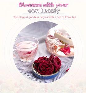Yunnan Freeze-Food Extracto de planta Rosa Té Flor Regalo Embalaje Blooming Tea - Product Image 2