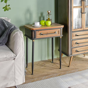 Mesa de Centro de Madera Estilo Industrial Vintage para Decoración del Hogar, Duradera, Fácil de Montar y con Marco de Madera - Product Image 5