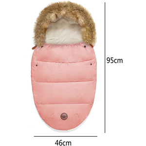 Hochwertige sichere Herbst Winter verdickte Kinder Kinderwagen Schlafsack tragbare warme Knopf - Product Image 2