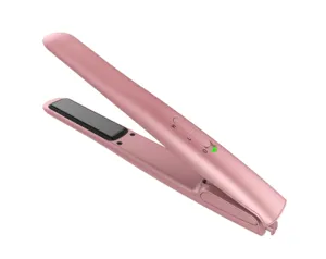 NEU Werks modell Mini Travelling USB Wireless Haar Eisen Haar glätter und Locken wickler Wiederauf lad bares Flacheisen Schnur los 2 in 1 10W