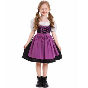 Disfraz de Oktoberfest para Niñas, Falda Tradicional Alemana de Fraulein Dirndl, Disfraz de Camarera de Cerveza Bávara, Carnaval, Niños, TV, Película - Product Image 3