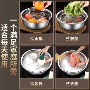 อ่างสแตนเลสขนาดใหญ่สำหรับครัวเชิงพาณิชย์ อ่างล้างจาน อ่างล้างผัก อ่างซุป มีหลายขนาดให้เลือก - Product Image 5