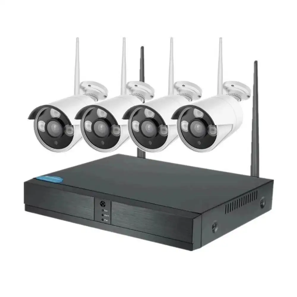 Беспроводные системы безопасности 1080P комплект видеонаблюдения Wifi CCTV Camera NVR Set с 4CH