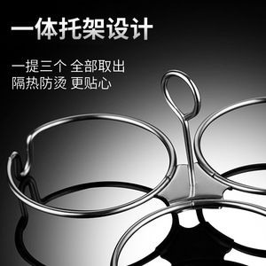 Moule à œufs en forme de cœur en acier inoxydable 304 pour œufs pochés, bento, nourriture pour enfants - Product Image 5