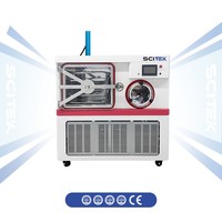 Liofilizador Piloto SCITEK -80 ℃   Temperatura del Condensador Condensador de Acero Inoxidable de Gran Volumen con Área de Secado por Congelación de 2 M2, Manual/Automático