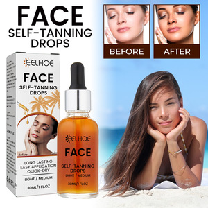 Sunless <strong>Tanning</strong> <strong>Face</strong> Serum Natural Bronzing Moisturizing Self Tanner for Glowing Wheat Bronze Skin Private Label Wholesale - Product Image 2