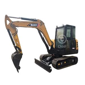 Pelle hydraulique sur chenilles SANY SY60C d'occasion de 6 tonnes avec moteur Kawasaki et composants hydrauliques à bas prix - Product Image 1