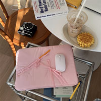 Sac pour tablette 2026 style InS avec nœud élastique, pochette intérieure pour ordinateur portable 11/13/15 pouces