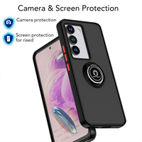 Nouvelle tendance antichoc couverture complète Transparent mat Tpu Pc coque de téléphone avec porte-anneau pour Vivo V29E 5G Y200 5G V30 Lite