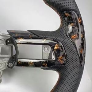 Volant de voiture en fibre de carbone forgée pour Ford <span class=keywords><strong>Mustang</strong></span> S550 2015-2023 5.0L <span class=keywords><strong>GT</strong></span> <span class=keywords><strong>V8</strong></span> 350 500 Shelby Mach 1 RTR Pièces de voiture personnalisées - Product Image 3