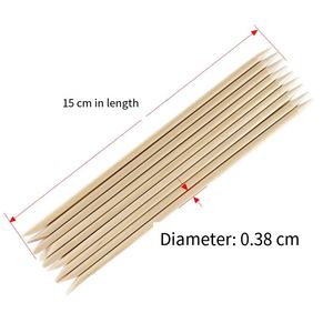 SunelPort - Juego de 100 Piezas de Brocas de Madera de Abedul Desechables de 15 cm de Largo, Broca de Doble Cabeza para Decoración de Uñas SP-303, Herramientas para Decoración de Uñas, Más Tamaños y Colores - Product Image 3