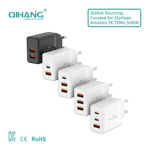 Cargador Rápido de 36W para la UE con QC3.0/PD3.0 SCP <span class=keywords><strong>GAN</strong></span> AC y Puertos Tipo-C y Protección Contra Incendios - Product Image 1