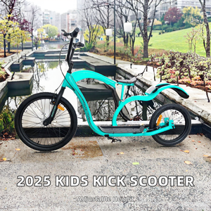 Trottinette à deux roues pour enfant, modèle 2026, avec cadre en acier haute résistance, double frein, hauteur réglable - Product Image 2