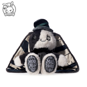 <span class=keywords><strong>PLUSHIE</strong></span> <span class=keywords><strong>DREADFULS</strong></span> Super Soft Plush Bear Plush Toy Crazy Hat Black Quirky Doll Stress Relief PP Cotton Filled High-End Gift - Product Image 3
