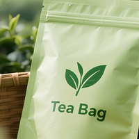 Sachet Doypack en plastique thermoscellable à impression numérique, faible MOQ, pour poudre de thé vert Matcha, pour salade et lait, échantillon gratuit