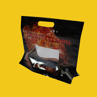 Sacs d'emballage personnalisés en plastique laminé de qualité alimentaire pour poulet rôti, fabrication de sachets rétractables pour poulet frit