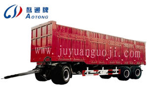 牽引棒農場トラクターフルトレーラー付き高品質ティッパー/ダンプトレーラー - Product Image 2