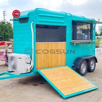 Camion mobile de restauration rapide Camion de restauration de glace Camion mobile de bière Cocktail Boisson Bar Traiteur Remorque pour chevaux Remorque pour aliments à vendre