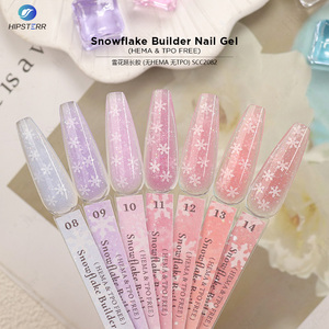 เจลต่อเล็บ HEMA & TPO FREE Snowflake Builder แบบลอกออกได้ พร้อมกลิตเตอร์เกล็ดหิมะหลากสี สำหรับมืออาชีพ - Product Image 5