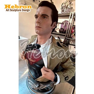 Nuevo Diseño, Estatua <span class=keywords><strong>de</strong></span> Superhéroe <span class=keywords><strong>de</strong></span> la <span class=keywords><strong>Liga</strong></span> <span class=keywords><strong>de</strong></span> la Justicia <span class=keywords><strong>de</strong></span> <span class=keywords><strong>DC</strong></span> a Tamaño Real, Busto <span class=keywords><strong>de</strong></span> Superman, Artesanía <span class=keywords><strong>de</strong></span> Resina <span class=keywords><strong>de</strong></span> Fibra <span class=keywords><strong>de</strong></span> Vidrio para Decoración <span class=keywords><strong>de</strong></span> Cine - Product Image 1