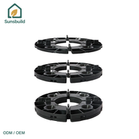 Sunsbuild Coussinets de support réglables de haute qualité pour pavage en gros Supports de dalle de pavage Base de piédestal de pavage à hauteur fixe