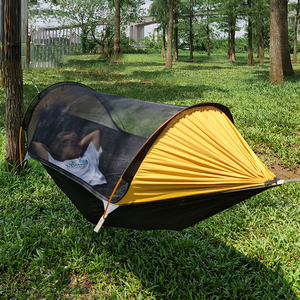 <span class=keywords><strong>Hamac</strong></span> de survie en plein air de haute qualité avec <span class=keywords><strong>moustiquaire</strong></span> meilleure tente de <span class=keywords><strong>hamac</strong></span> d'arbre de camping portable pour 2 personnes - Product Image 1