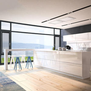 Fenêtre à battant sans cadre à ouverture automatique électrique, en verre noir isolant, fenêtre à <span class=keywords><strong>baie</strong></span>, fenêtre à battant à rupture de pont thermique - Product Image 5