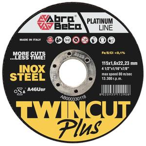 ABRA BETA - AB000330150 A46U-Discos de corte fino de centro plano (multipaquete)-DISCOS DE CORTE ABRASIVOS EAN 8020935132906 - Product Image 1