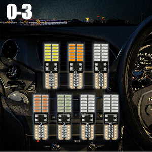 Ampoules LED T10 pour voiture W5W 194 194 168 C5W, sans erreur Canbus, 12V 24SMD 4014, éclairage intérieur automobile - Product Image 3