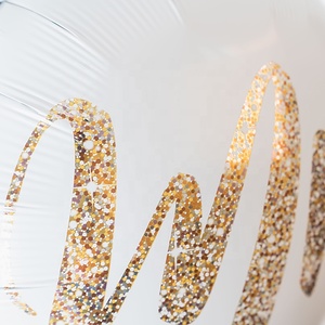 Hot Sale 18inch Mr Mrs Gold Glitter <strong>White</strong> <strong>Balloon</strong> Foil Helium <strong>Balloon</strong> for Wedding Party Hen Party <strong>Balloons</strong> Decoration - Product Image 6