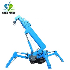Điện thoại di động mini Crawler xách tay Spider nâng Crane 3 tấn 10ton Telescopic Boom di động nhỏ Spider Crane giá - Product Image 2