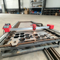 Machine de découpe plasma CNC à portique 1500*3000, taille personnalisée, poutre en aluminium, moteur pas à pas 57, contrôleur de hauteur F2100B 1621