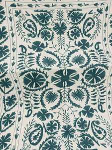 Couverture en coton Suzani, broderie à la main Ouzbékistan, drap de lit, couvre-lit, tapisserie Suzani, tapisserie murale colorée, fournisseur en gros B2B - Product Image 4
