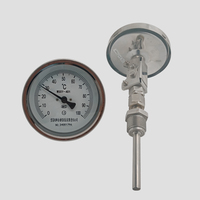 150mm Industrial Stainless Steel Universal Bimetallic Thermometer with IP54 Rating 2C Resolution Mechanized Display