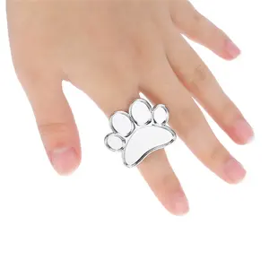 Manicure Set Mini Vinger Nail Art Handpalet Ring Nagelgereedschap Diy Kleurenplaat