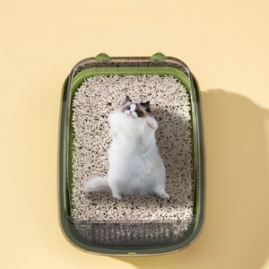 <span class=keywords><strong>Caja</strong></span> de Arena para Gatos de Plástico de Gran Espacio, Fabricada en Fábrica al por Mayor, con Pala para Arena - Product Image 3