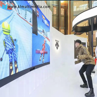 Juego de Esquí Virtual, Simulador de Esquí Interior, Juegos AR Kinect con Movimiento Corporal, Estación de Juegos de Realidad Virtual, Museo Digital de Deportes