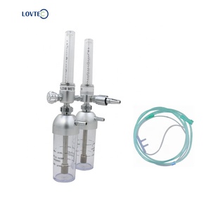 Lovtec Voorraad Nood Dubbele Medische Zuurstof Oxigen Flowmeter Zuurstof Connector Flowmeter Met Luchtbevochtiger Zuurstofconcentrator - Product Image 5