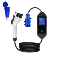 Chargeur EV portable Type 2 avec prise brésilienne 10A/20A 3,5KW 16A Câble de 5 m pour la recharge des véhicules électriques