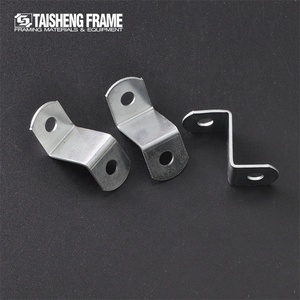 Herrajes para Marcos de Fotos TS K133B, Color Plateado, Clips en Forma de <span class=keywords><strong>Z</strong></span> para Esquinas de Lienzos, Soportes en <span class=keywords><strong>Z</strong></span> para Fijar Marcos de Fotos - Product Image 3