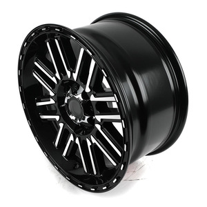 Ruedas todoterreno <span class=keywords><strong>15</strong></span> 16 17 18 19 pulgadas ruedas negras de radios múltiples para camiones y vehículos todoterreno para Toyota Land Cruiser Hummer H2 - Product Image 5