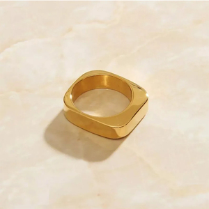 แหวนเงินแบรนด์ DIY ทำจากสแตนเลส18K สำหรับผู้ชายแหวนใหญ่สำหรับใส่บนถนนในเมือง <span class=keywords><strong>Swoosh</strong></span> ชุบทอง18K สลักโลโก้ตามสั่ง - Product Image 5
