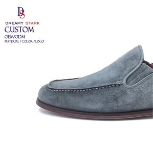 Dreamy Strark Custom Logo & Color Designer Luxury Casual Slip-On Men's Cow Suede Leather Loafers Autumn Light Shoes - Product Image 3