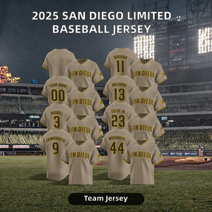 Camisetas de Béisbol Personalizadas 2026 para Hombre y Mujer, Edición Limitada de San Diego, Bordadas y Cosidas, Uniformes Juveniles de Verano de Manga Corta - Product Image 2