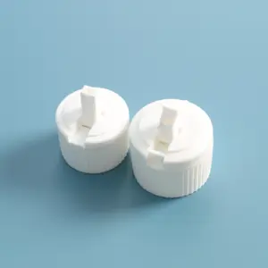 24/410 28/410 White Plastic Battery Detergent Turret Flip Cap for Squeeze Bottle