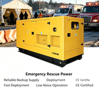 Groupe électrogène diesel insonorisé OEM 75 kW 100 kW à faible bruit avec fonction ATS pour alimentation de secours en cas d'urgence pour centre de données