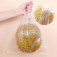 Biologisch afbreekbare PLA transparante plastic zakken met platte rand, voor salades, taarten, fruit, groenten, noedels en voedselverpakkingen.