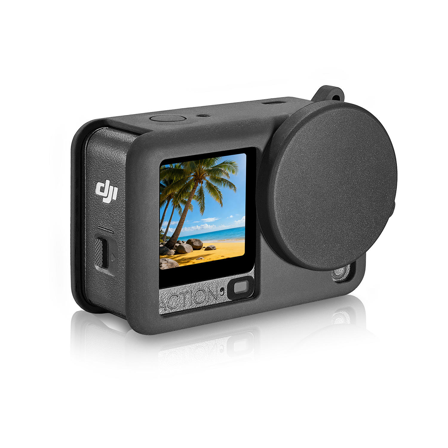 For DJI Osmo Action 2/3/4/5 Pro/6 Silicone Cover Soft Rubber Protective Cover Anti Drop Case Sports Camera Accessories