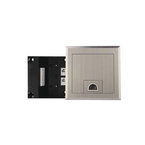 Caja de Alimentación y Datos para Piso Elevado con Cubierta Empotrada de Acero Inoxidable para Interiores Modernos - Product Image 1