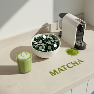 Capsules de thé vert <span class=keywords><strong>Matcha</strong></span> biologique de qualité cérémoniale pour Nespresso - Sans sucre, Keto, Détox - 10 unités - Product Image 2